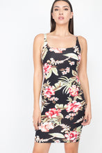 Load image into Gallery viewer, Floral Square Neck Bodycon Dress