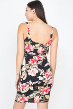 Load image into Gallery viewer, Floral Square Neck Bodycon Dress